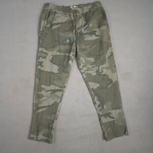 Old Navy Men's Camouflage Cargo Jogger Pants Small Elastic Waist Drawstring